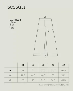 Clearance Cap kraft Taille haute