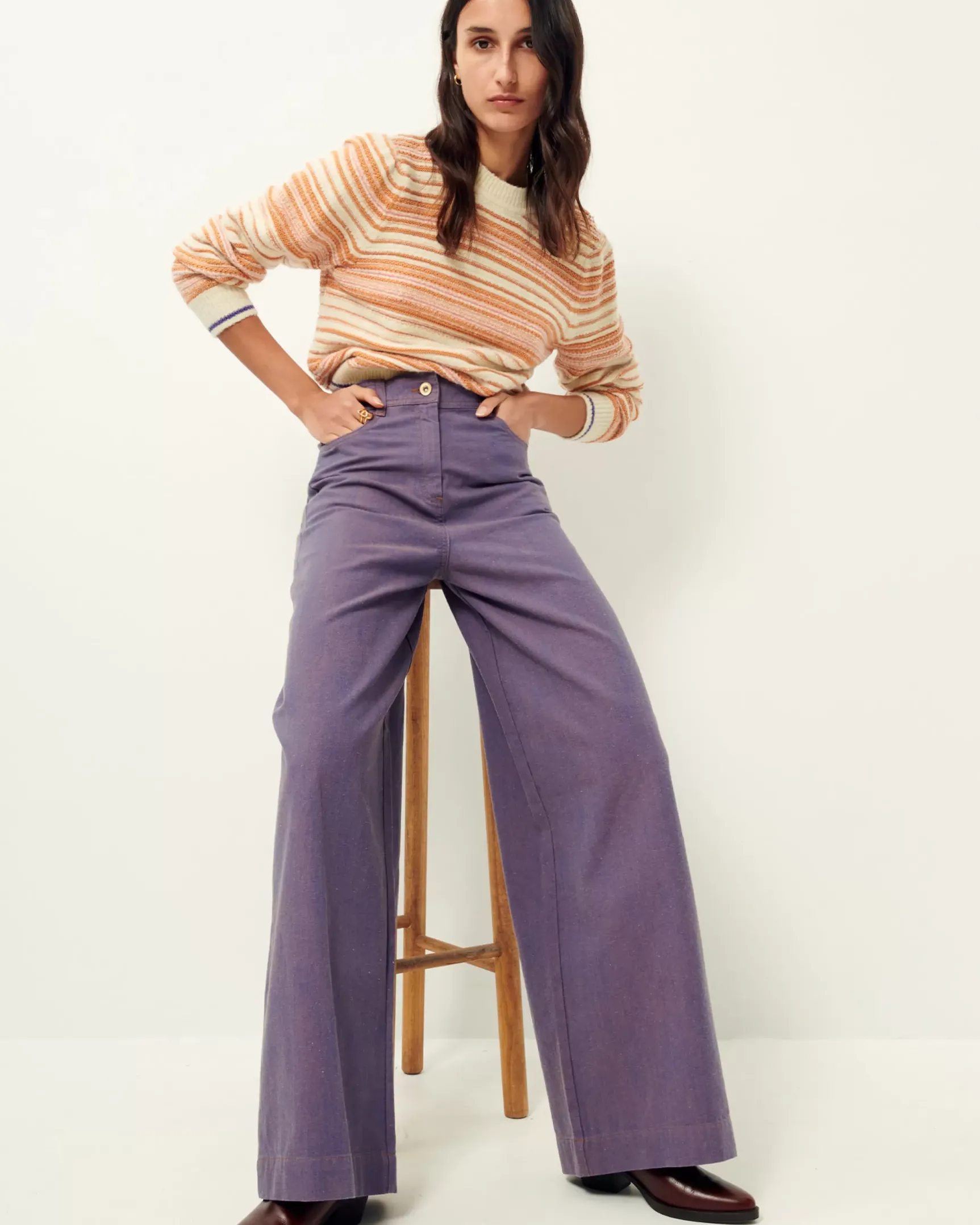 Online Captain wash Pantalons larges