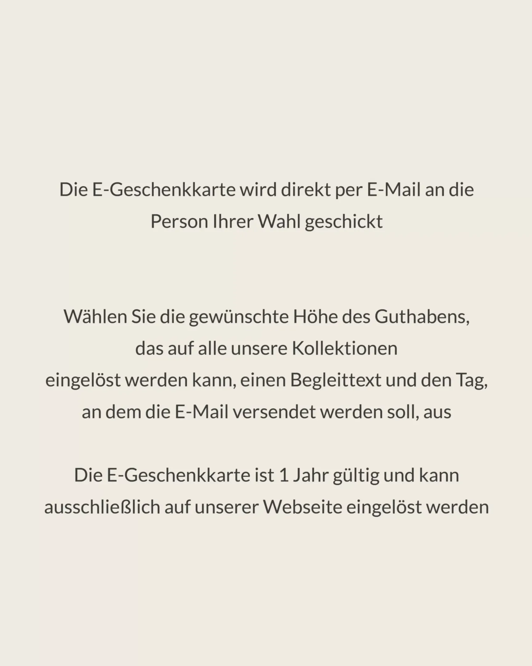 New E-carte cadeau Accessoires