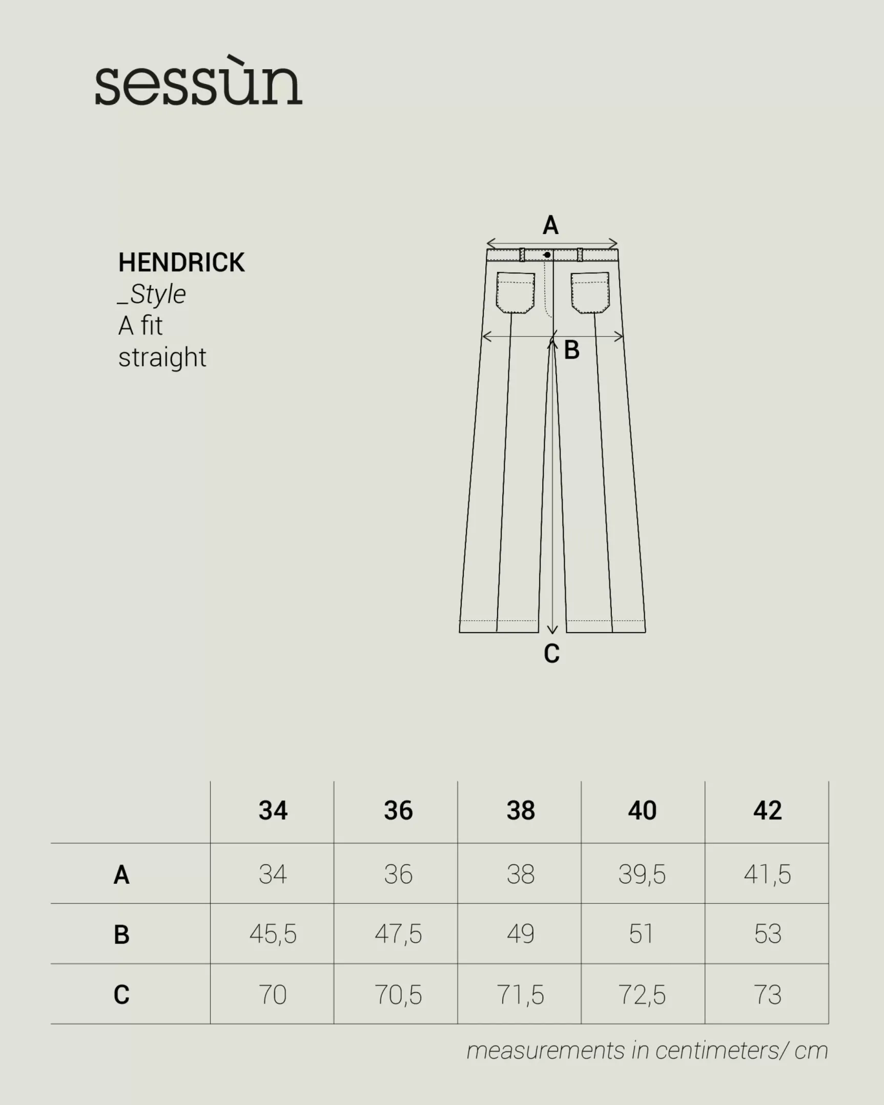 Hendrick Pantalons droits